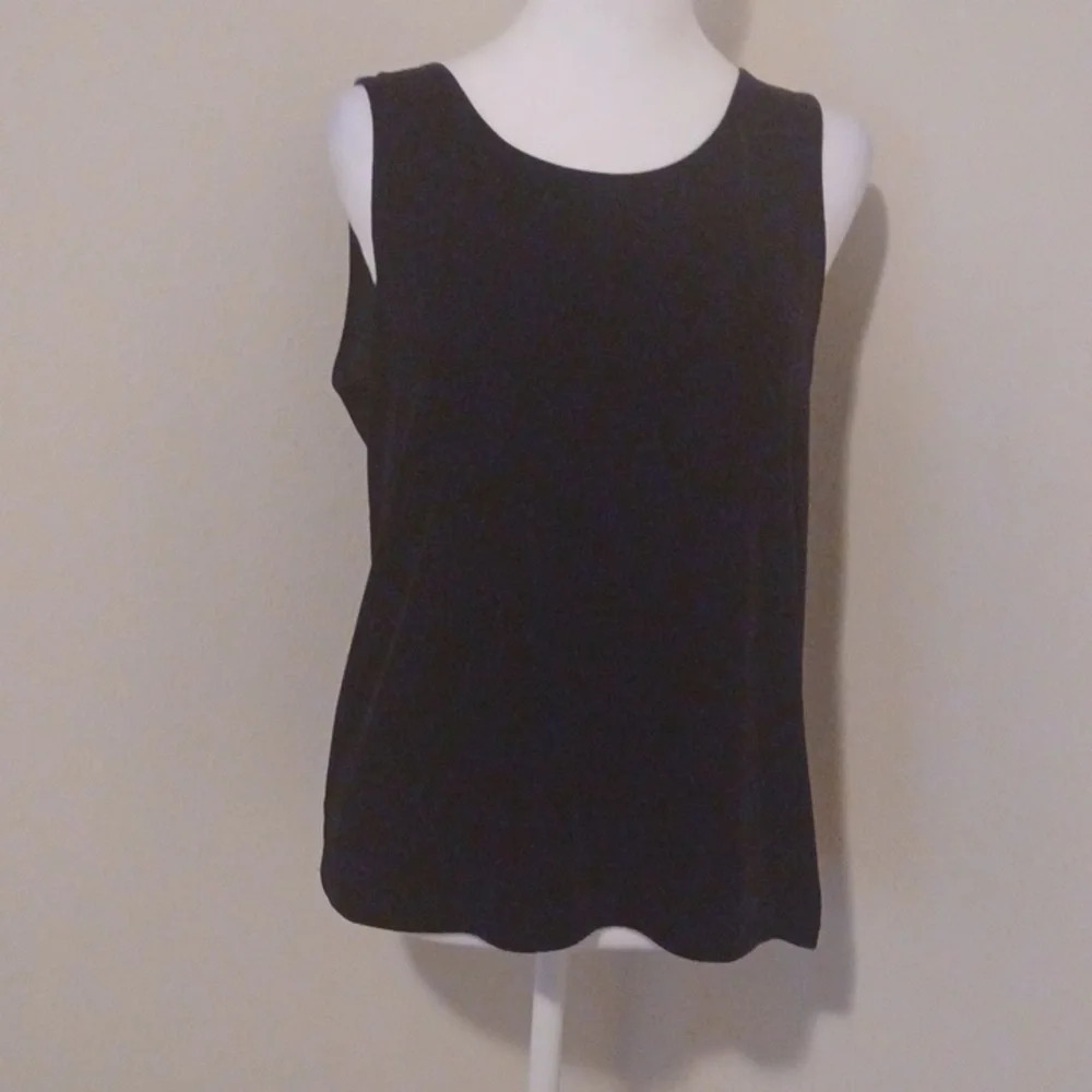 -- DKNY Velvet sleevless top - Picture 7 of 14